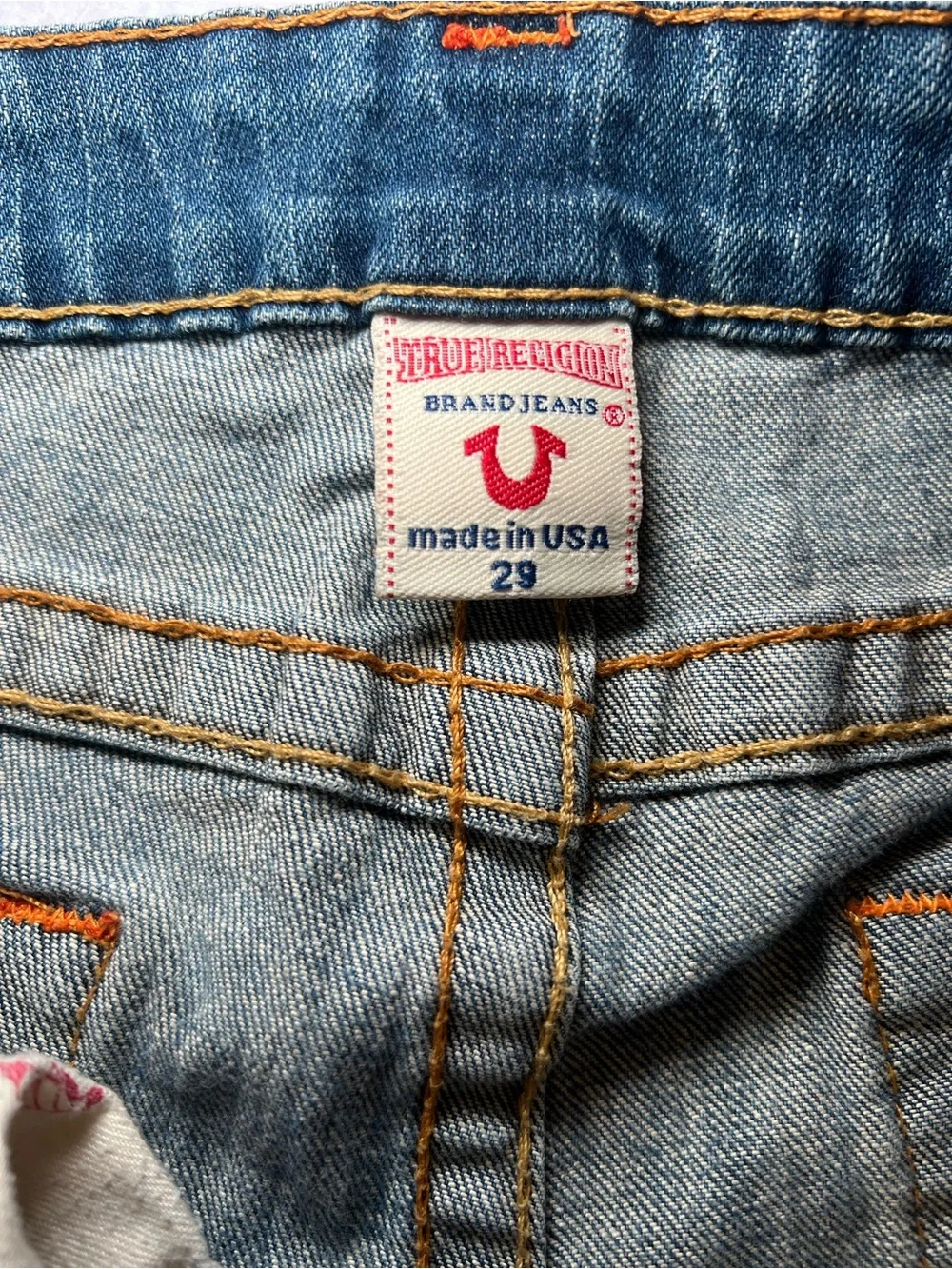 Vintage Women’s True Religion Joey Twisted Distressed Flare Jeans,Indigo Blue,29